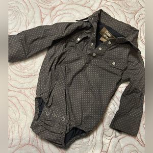 Cowboy Legend Western Pearl Snap Onesie